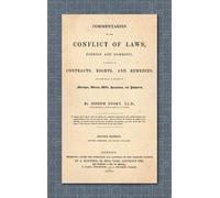 Joseph Story Commentaries on the Conflict of Laws, Foreign an (Copertina rigida)