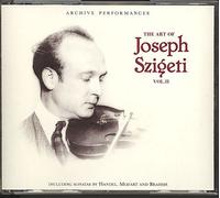 Joseph Szigeti - Art of Joseph Szigeti Vol2 By Joseph Szigeti (1994-08-17)