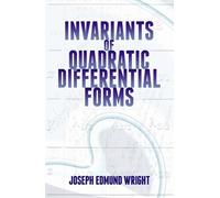 Joseph Wright Invariants of Quadratic Differential Forms (Tascabile)