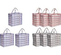 Josephine Osthoff Borse di Stoccaggio Unisex, Impermeabili e Resistenti, con Cerniera, 75 L, Fino a 20 kg, Colori Assortiti - 9 Pezzi