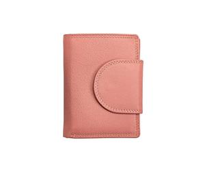 Josephine Osthoff Portafoglio da donna in vera pelle con protezione RFID (934), Rosa selvatica, 9 cm breit, 12,5 cm hoch