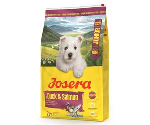 JOSERA Duck and Salmon Junior Mini 10 kg per lo sviluppo corretto dei cuccioli di piccole razze