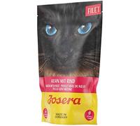 JOSERA Filetto di pollo con manzo (16 x 70 g) | cibo per gatti senza cereali con pezzi di filetto | cibo umido Super Premium per gatti adulti | confezione da 16 pezzi