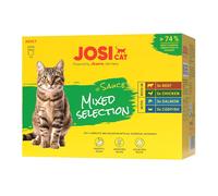 JOSERA JosiCat Multipack Mixed Selection in Sauce 12x85 g sapori di carne e pesce in salsa per gatti