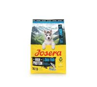 JOSERA Junior High Protein pesce di mare (1 x 3 kg), cibo secco di alta qualità per cani attivi a partire dalla 6a settimana di vita, salmone e patata dolce, senza cereali e ricco di proteine