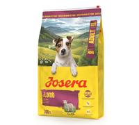 JOSERA Mini agnello adulto (1 x 10 kg), cibo secco di alta qualità per cani adulti di piccole razze | con patata dolce, erbe e frutta | piccole crocchette | extra tollerabile | senza cereali |