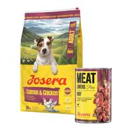 JOSERA Mini Adult Salmon Pollo Alimento Senza Glutine Salsa Cani 10kg+800g OM...