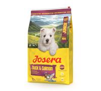 JOSERA Duck and Salmon Junior Mini 10 kg per lo sviluppo corretto dei cuccioli di piccole razze