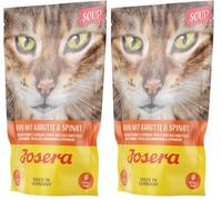 JOSERA Soup pollo con carota e spinaci (16 x 70 g) | cibo per gatti senza cereali | liquido extra per gatti pigri | Super Premium cibo umido per gatti adulti | confezione da 32 pezzi