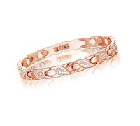 Josfeva Bracciale magnetico da uomo e da donna, in acciaio inox, per un | Braccialetto magnetico ipoallergenico, fornito in confezione regalo, 20,5/22/22,5 cm, per dimagrire, alleviare lo stress