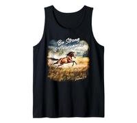 Joshua 1:9 Be Strong & Courageous - Girls Horse Verse Canotta