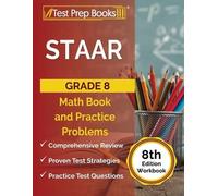 Joshua Rueda STAAR Grade 8 Math Book and Practice Problems [8th Edit (Tascabile)