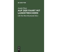 Josiah Flynt Auf der Fahrt mit Landstreichern (Copertina rigida)