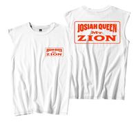 Josiah Queen Mt Zion Canotte senza maniche T-Shirt Port Vest Unisex Casual Outdoor Sportwear, bianco, M