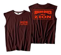 Josiah Queen Mt Zion Canotte senza maniche T-Shirt Port Vest Unisex Casual Outdoor Sportwear, Marrone, XXL
