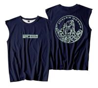 Josiah Queen Mt Zion Merch Canotte senza maniche T-Shirt Port Vest Unisex Casual Outdoor Sportwear, Marina Militare, L