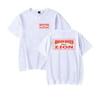 Josiah Queen Mt Zion t-shirt unisex casual girocollo manica corta moda t-shirt, bianco, 3XL