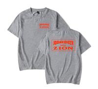 Josiah Queen Mt Zion t-shirt unisex casual girocollo manica corta moda t-shirt, Grigio, XS