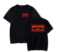 Josiah Queen Mt Zion t-shirt unisex casual girocollo manica corta moda t-shirt, Nero , S