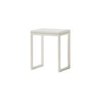 JOSIAHCQ Mobiletto portaoggetti Nascosto per Robot aspirapolvere con Ruote, Moderno, con Ripiani Aperti, Piccolo tavolino Laterale per Bagno, Soggiorno, Ufficio, Cucina(Creamy White)