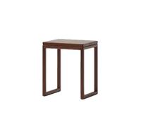 JOSIAHCQ Mobiletto portaoggetti Nascosto per Robot aspirapolvere con Ruote, Moderno, con Ripiani Aperti, Piccolo tavolino Laterale per Bagno, Soggiorno, Ufficio, Cucina(Walnut Color)