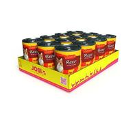 JosiCat Beef in salsa (12 x 415 g) | cibo fine per gatti con manzo in salsa e vitamina D3 ed E | cibo umido di alta qualità per gatti adulti | Mangime completo | Powered by JOSERA | Confezione da 12
