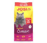 JOSERA JosiCat Classic Sterilised cibo secco per gatti sterilizzati 15kg + 3kg gratis