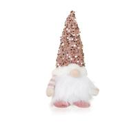 Joskeijky 1 Pezzo LED Luminoso Bambola di Natale Elfo GNOME con Luce LED per Natale Navidad an 30 cm Rosa