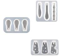 Joskeijky 3pcs Portautensili in resina maniglia stampo collezione maniglia resina stampo per fai da te manico resina epossidica stampo