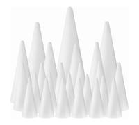 Joskeijky Confezione da 24 coni in schiuma fatti a mano coni di albero in schiuma per albero di Natale scuola progetto fai da te