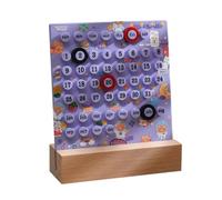 Joskeijky fai da te Calendario da tavolo Fatto a mano, calendario perpetuo di moda fai da te riutilizzabile, calendario da scrivania fai da te, B