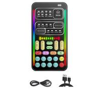 Joskeijky I9 Cambiatore di Voce Effetti Audio Molteplici Schede Suono Bluetooth Live Ultra-Sottile Portatile Scheda Audio Live Micro Cambiatore di Voce Installazione Facile da Usare