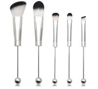 Joskeijky Kit di pennelli da trucco, pennelli unici, perline di silicone, per il trucco, da realizzare da soli, pennelli cosmetici, kit di pennelli in perline per fai da te