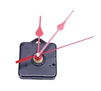Joskeijky Orologio da parete di ricambio parti di riparazione fai da te a mano motore a orologio al quarzo con meccanismo a pendolo con set di e accessori (nero + rosso)