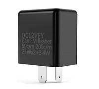 Joskeijky Relè Lampeggiante LED 2 Pin 12 V Freccia Regolabile per Lampeggianti Moto Fix Indicatori Relè