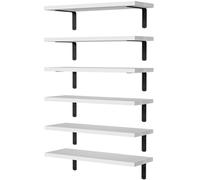Joskeijky Ripiani galleggianti in legno per decorazione da parete, scaffale da bagno galleggiante da parete, 1 pz