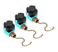 Joskeijky Set di 3 interruttori ventilatore a soffitto a 3 velocità 4 fili ZE-268S6 interruttore a catena di trazione del ventilatore interruttore di controllo velocità