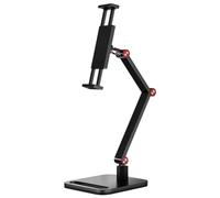 Joskeijky Supporto per monitor portatile con supporto regolabile girevole a 360°, supporto per tablet, compatibile con il supporto per morsetto da scrivania per tablet