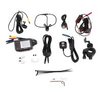 Joskeijky Videocamera da cruscotto per moto, schermo IPS 2 pollici 1080P + 720P Dual VéLo AHD Dash Cam G-Sensor Modalità Parcheggio Registratore di Guida Nero
