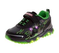 Josmo Scarpe per bambini Monster Jam Grave Digger con luci a LED Megalodon Monster Truck scarpe per ragazzi El Toro Loco (taglie: 6-10 bambini/11-12 bambini), nero/verde., 23.5 EU