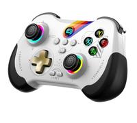 Joso Controller da gioco wireless per ipad/iPhone Android/PC/Switch/Streaming su Xbox/PS4/PS3, Bluetooth, dimensioni tascabili, LED a 7 colori, effetto Hall Triggers Hall sinistra e destra (graffiti