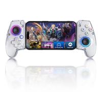 Joso Controller per telefono per iPhone (tutti i modelli) e Android, presa migliorata, controller di gioco mobile wireless con 7 luci colorate, Turbo, 6 assi, doppia vibrazione