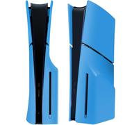 Joso - Copertura frontale per PS5 Slim Disc Edition, antigraffio e antipolvere, pellicola di copertura adatta per console PS5 Slim (CD-ROM), accessori PS5, facile montaggio, colore: azzurro