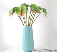 JOSON 6 fiori artificiali di giglio di Anthurium da 68,6 cm, fiori permanenti per la decorazione della casa, bouquet e foglie verdi, decorazione per matrimoni e festival (verde)