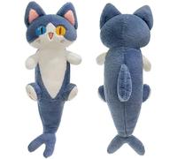 JOSON Simpatico peluche a forma di squalo, morbido cuscino a forma di squalo a forma di gatto, adatto per compleanno per ragazzi e ragazze (50,3 cm)
