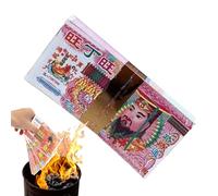 Joss Paper Ancestor Money,Denaro cinese per antenati - 100 fogli rafforzano la connessione spirituale, banconote infernali per rituali tradizionali Qingming Festival Ghost Festival