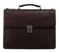 Jost cartella borsa da ufficio con scomparto per laptop Glasgow Briefcase 2C Brown marrone scuro