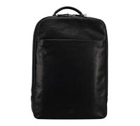 Jost Glasgow Zaino da giorno Protezione RFID Vera Pelle 44 cm Vano porta PC nero