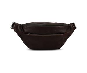 Jost Glasgow Marsupio Protezione RFID Vera Pelle 36 cm marrone