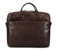Jost Glasgow Valigetta Vera Pelle 37 cm Vano porta PC marrone